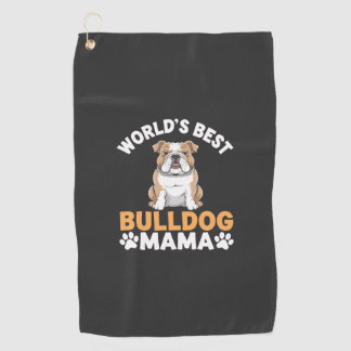 Beste Bulldogge-Mama der Welt Golfhandtuch