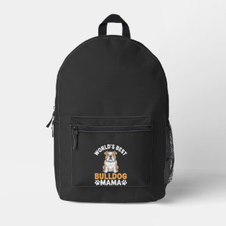 Beste Bulldoggen-Mama der Welt Bedruckter Rucksack