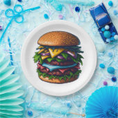 Beste Burger hier Pappteller (Party)
