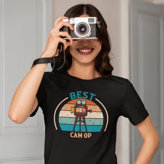 Beste Cam Op - Retro Camera Operator T-Shirt