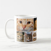 Beste Cat Mama 7 Foto Collage Tasse (Links)