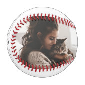 Beste Cat-Mama: Custom Mother's Day Cat Foto Baseball (Vorderseite Links)