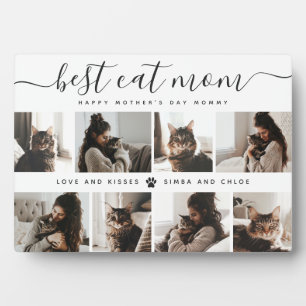 Beste Cat-Mama: Custom Mother's Day Cat Foto Fotoplatte