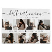 Beste Cat-Mama: Custom Mother's Day Cat Foto Große Geschenktüte (Rückseite)