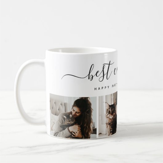 Beste Cat-Mama: Custom Mother's Day Cat Foto Kaffeetasse (Links)