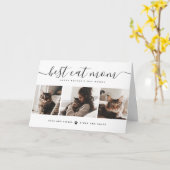 Beste Cat-Mama: Custom Mother's Day Cat Foto Karte (Gelbe Blume)