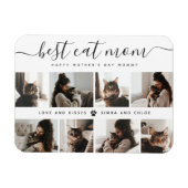 Beste Cat-Mama: Custom Mother's Day Cat Foto Magnet (Horizontal)