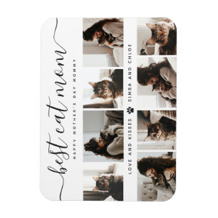 Beste Cat-Mama: Custom Mother's Day Cat Foto Magnet