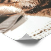 Beste Cat-Mama: Custom Mother's Day Cat Foto Poster (Ecke)
