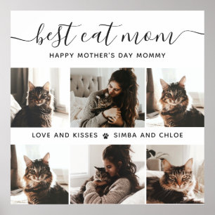 Beste Cat-Mama: Custom Mother's Day Cat Foto Poster