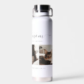 Beste Cat-Mama: Custom Mother's Day Cat Foto Trinkflasche (Rückseite)
