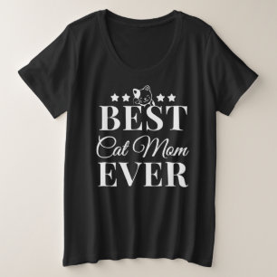 Beste Cat Mama Ever - Cat Mama Große Größe T-Shirt
