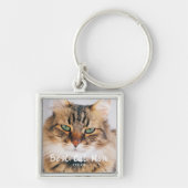 Beste Cat Mama Foto Name Schlüsselanhänger (Vorne)