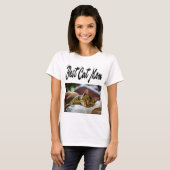 Beste Cat Mama Foto Schwarzer T - Shirt (Vorne ganz)