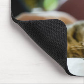 Beste Cat Mama Foto Schwarzer Text Mousepad (Ecke)