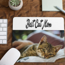 Beste Cat Mama Foto Schwarzer Text