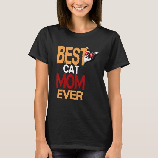 Beste Cat Mama je 2 T-Shirt (Vorderseite)