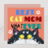 Beste Cat Mama je | Albern Cat Lovers Funny (Vorne/Hinten)