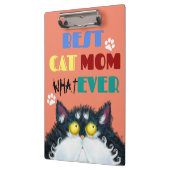 Beste Cat Mama je | Albern Cat Lovers Funny Klemmbrett (Links)