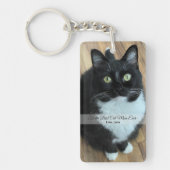 Beste Cat-Mama je benutzerdefinierter Foto- und Te Schlüsselanhänger (Vorderseite)