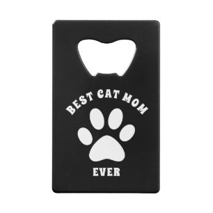 Beste Cat-Mama je benutzerdefinierter Text Persona Geldbeutel Flaschenöffner