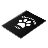 Beste Cat-Mama je benutzerdefinierter Text Persona Notizblock (Linke Seite)