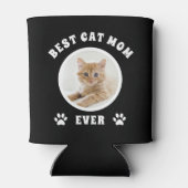 Beste Cat-Mama je benutzerdefiniertes Foto Persona Dosenkühler (Rückseite)