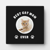 Beste Cat-Mama je benutzerdefiniertes Foto Persona Fotoplatte (Vorderseite)