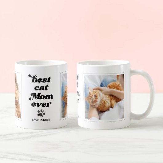Beste Cat-Mama je benutzerdefiniertes Foto und Tex Kaffeetasse