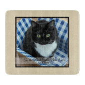 Beste Cat-Mama je benutzerdefiniertes Foto und Tex Schneidebrett (Vorderseite)