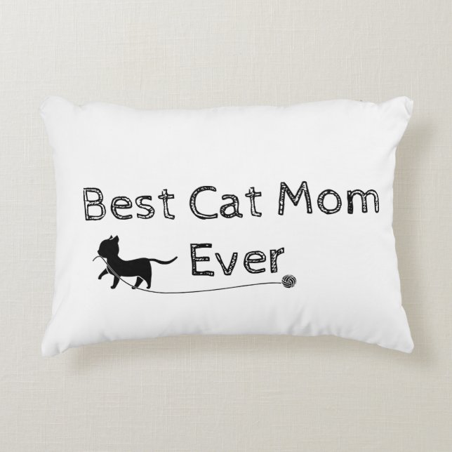 Beste Cat Mama je Dekokissen (Vorderseite)