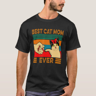 Beste Cat Mama je Faust Bump T-Shirt