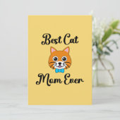 Beste Cat Mama je Feiertagskarte (Stehend Vorderseite)