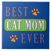 Beste Cat Mama je Fliese (Vorderseite)