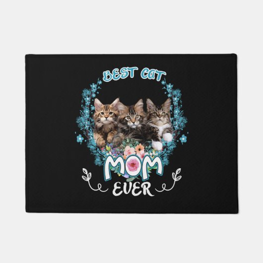 Beste Cat Mama je Fußmatte (Vorderseite)