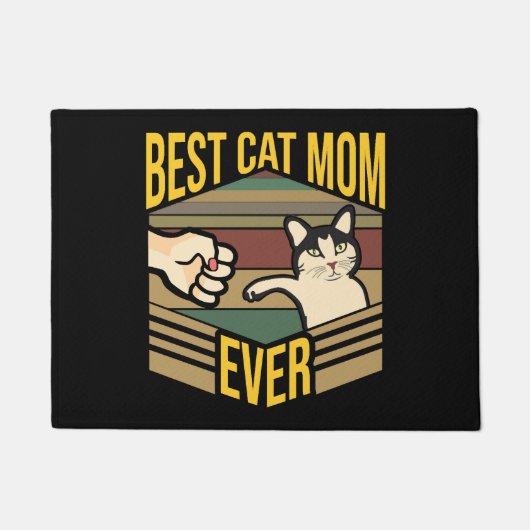 Beste Cat-Mama je Fußmatte (Vorderseite)