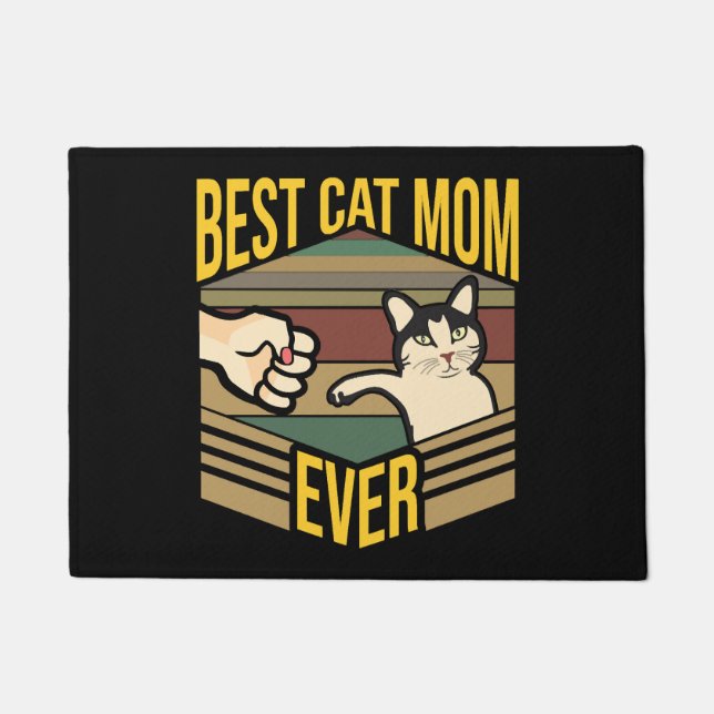 Beste Cat-Mama je Fußmatte (Vorderseite)