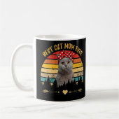 Beste Cat Mama je glücklich Mutter S Day Schottisc Kaffeetasse (Links)