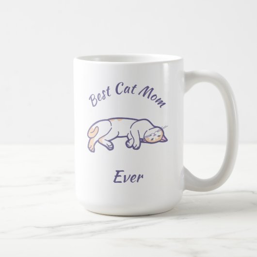 Beste Cat Mama je Kaffee Tasse (Rechts)