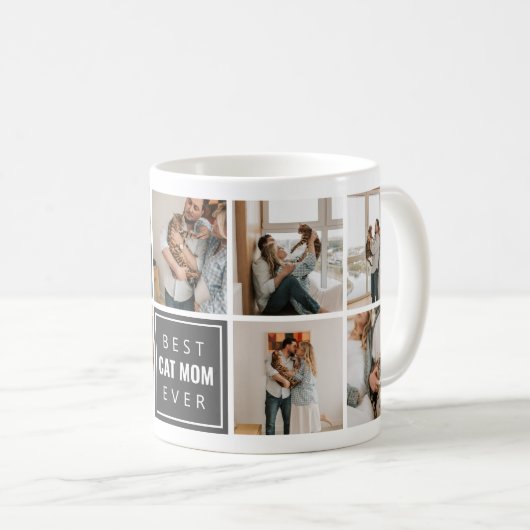 Beste Cat Mama je Kaffee Tasse (VorderseiteRechts)
