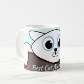 Beste Cat Mama je Kaffeetasse (Vorderseite Links)