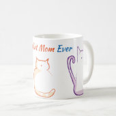 Beste Cat Mama je Kaffeetasse (VorderseiteRechts)