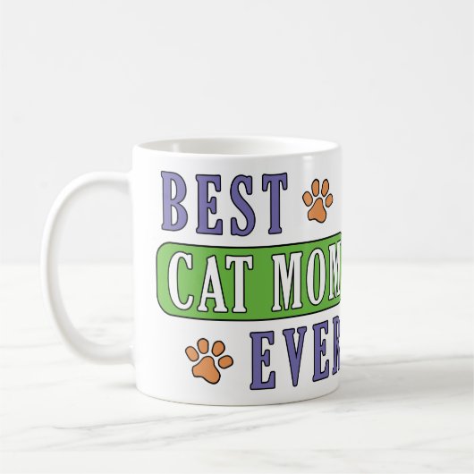 Beste Cat Mama je Kaffeetasse (Links)