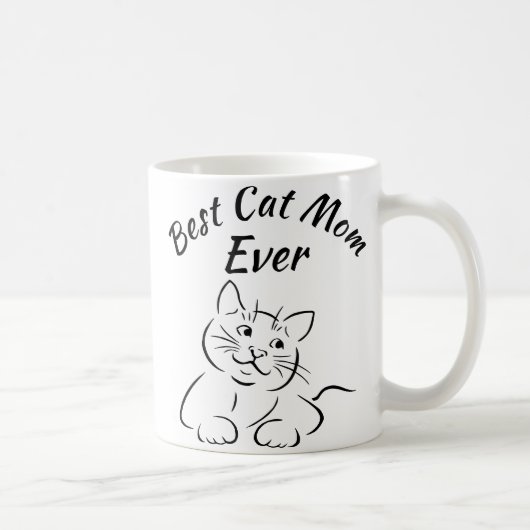 Beste Cat Mama je Kaffeetasse (Rechts)