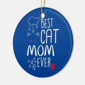 Beste Cat Mama je Keramik Ornament (Links)