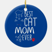 Beste Cat Mama je Keramik Ornament (Hinten)