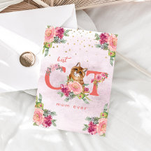 Beste Cat Mama je Kitten Illustration Muttertag