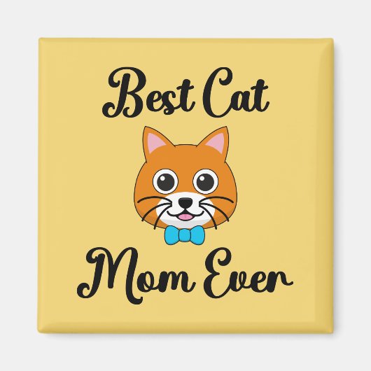 Beste Cat Mama je Magnet (Vorne)