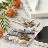 Beste Cat Mama je Modernes, benutzerdefiniertes Pe Schlüsselanhänger (Vorderseite rechts)