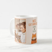 Beste Cat Mama je Muttertag Heimtier Foto Kaffeetasse (Vorderseite Links)